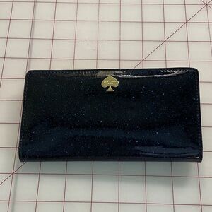 Kate Spade Midnight Blue Glitter Wallet